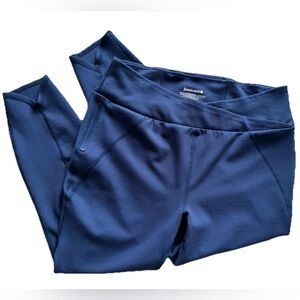 Betabrand Navy Blue High Rise Pants | Stretchy Yoga Style | Pockets | XL